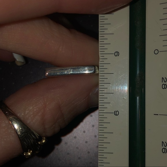 14kt solid Y Gold Sterling Silver Modern Ring - Picture 15 of 16